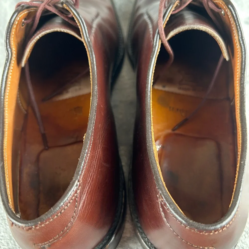Alden Mens Burgundy Leather Oxford Dress‎ Shoes Made in USA Size 9 A/C